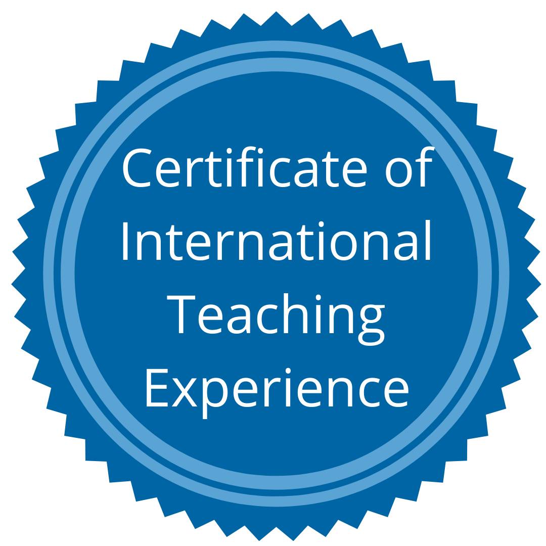 Certificate of International Teaching Experience